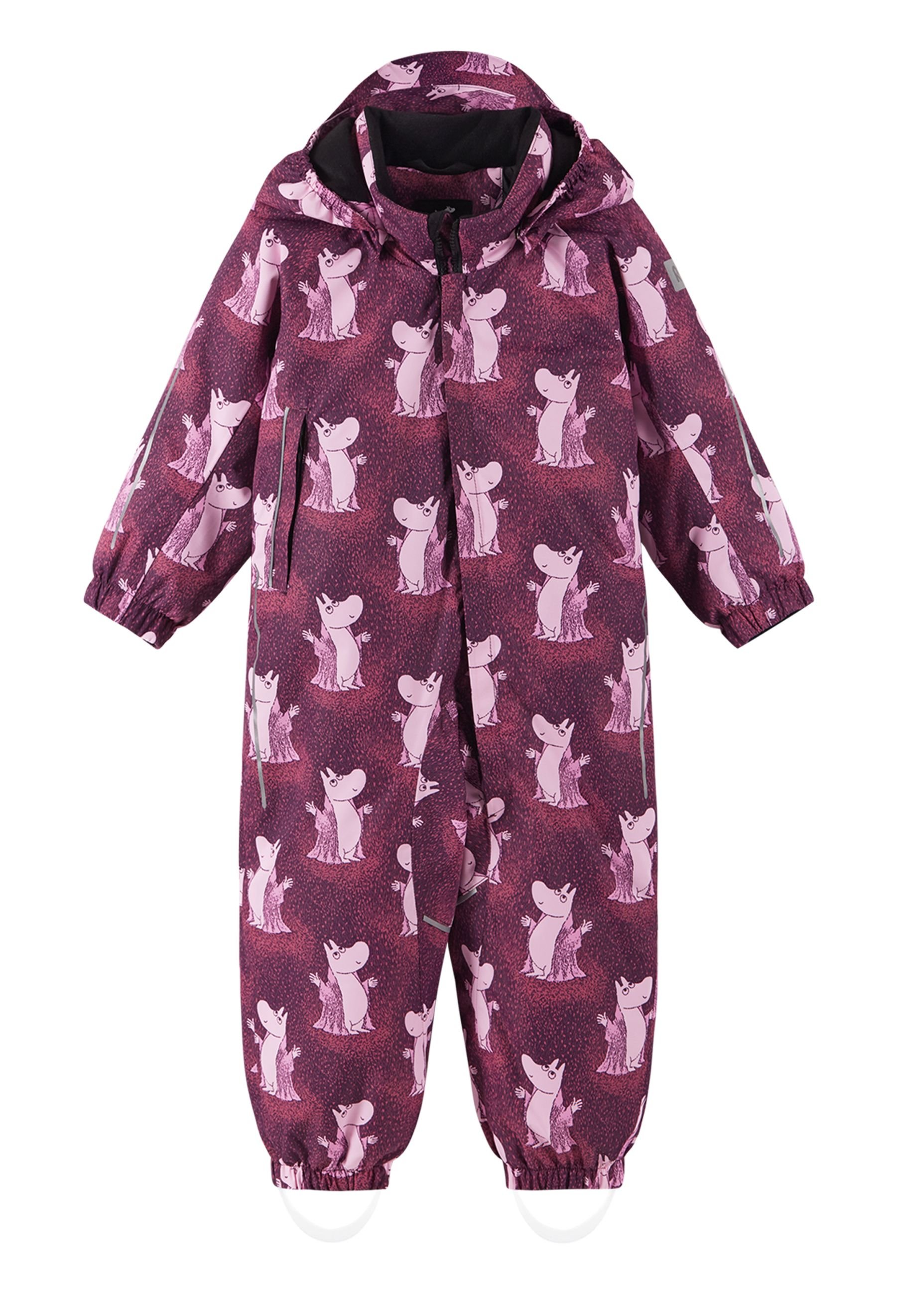 Reima WINTER OVERALL MOOMIN LYSTER UNISEX - Snowsuit - deep purple 
