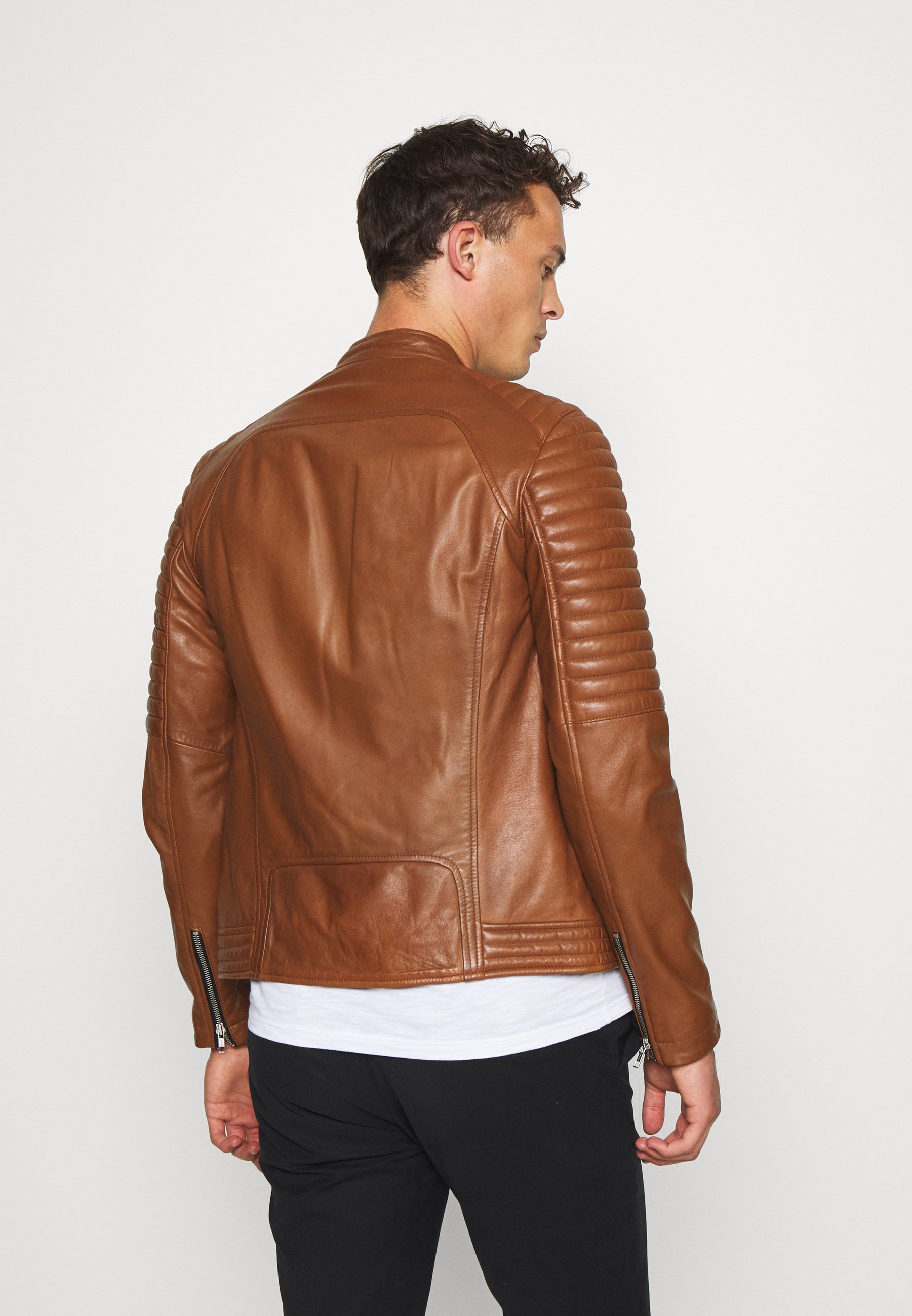 Serge Pariente NEW LUX Skinnjakke cognac Zalando.no Serge Pariente DANY Skinnjakke cognac Zalando.no