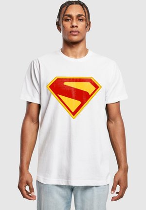 SUPERMAN NEW SHIELD LOGO - Print T-shirt - white