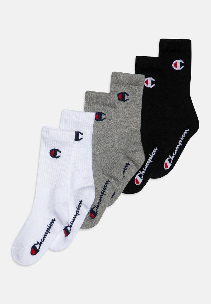 Champion - CREW UNISEX 6 PACK - Chaussettes de sport - schwarz/grau/weiß, Agrandir