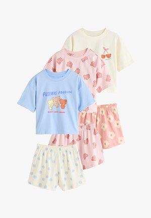 Next, REGULAR FIT - SHORT PYJAMAS 3 PACK SET - Pidžaamakomplekt - pink/blue bear print