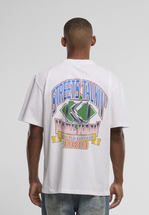 Karl Kani, BASEBALL OVERSIZED T-SHIRT - T-shirts print - white