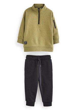 Next SET - Trainingsanzug - khaki/green/black