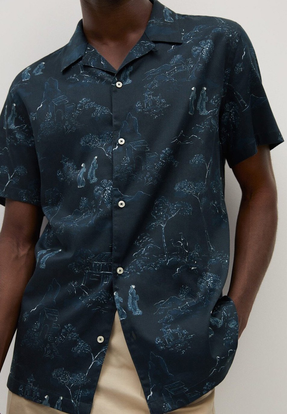 Mango TRONC Skjorte petrolblau Zalando.no Mango TRONC Skjorte petrolblau Zalando.no
