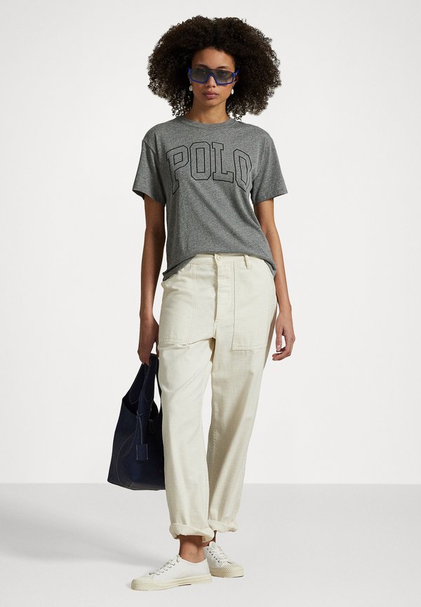 LOGO JERSEY CREWNECK TEE - Print T-shirt2