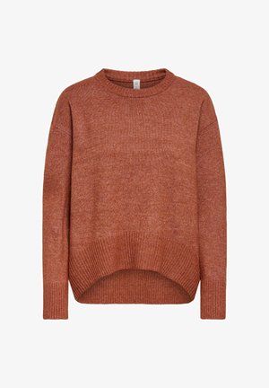 ONLY, ONLALIVIA LS HIGH-LOW O-NECK NOOS KNT - Svetrík - picante