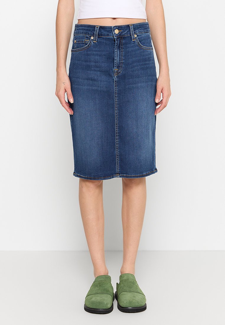 7 For All Mankind Jeansrok donkerblauw 7 For All Mankind Jeansrok donkerblauw