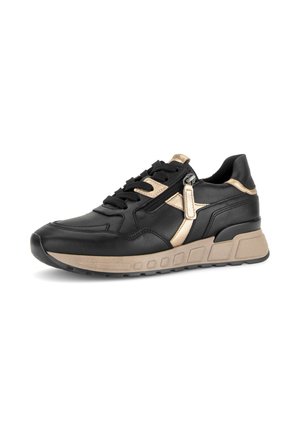 Gabor, GABOR SNEAKER LOW - Baskets basses - black champagner