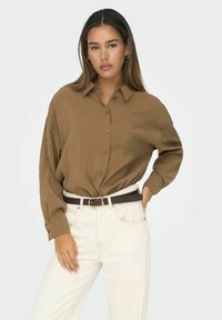 ONLY Button-down blouse - toffee