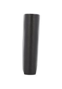 Black cylindrical holder with a smooth, textured surface, slightly tapered at the top and bottom, designed for stability and grip.