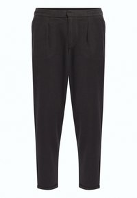 JOHNNY CROPPED SLIM FIT - Trousers - black