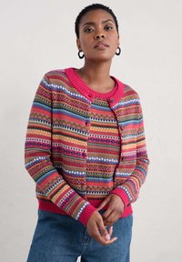 Seasalt Cornwall Cardigan - multi seed pod oregano multi