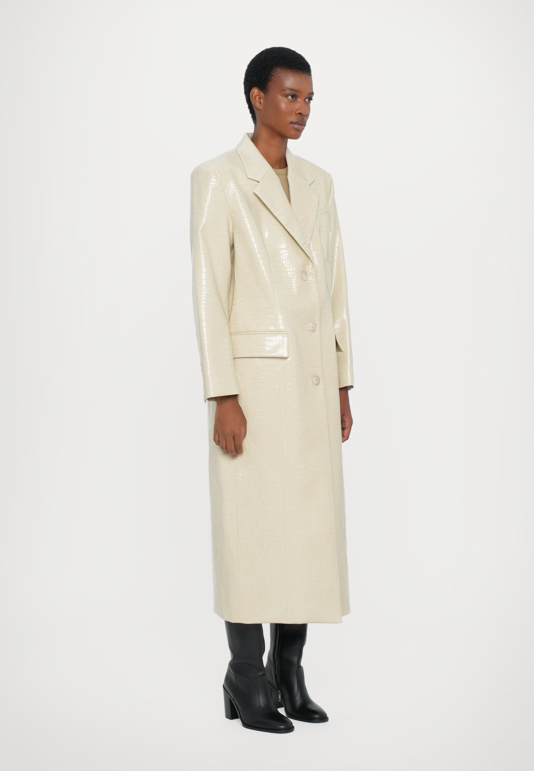 STAND STUDIO NICKI COAT - Classic coat - seashell/beige - Zalando