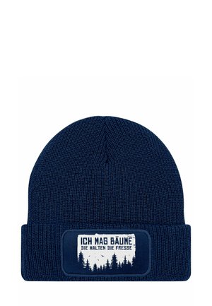 MIT SPRUCH ICH MAG BÄUME AUFDRUCK - Beanie - dunkelblau