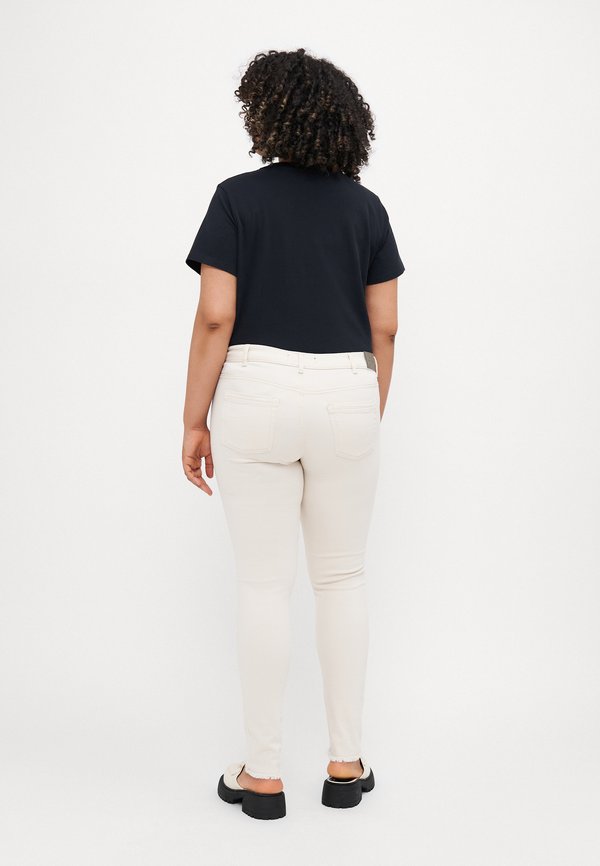 CARWILLY RAW - Jeans Skinny Fit - ecru2