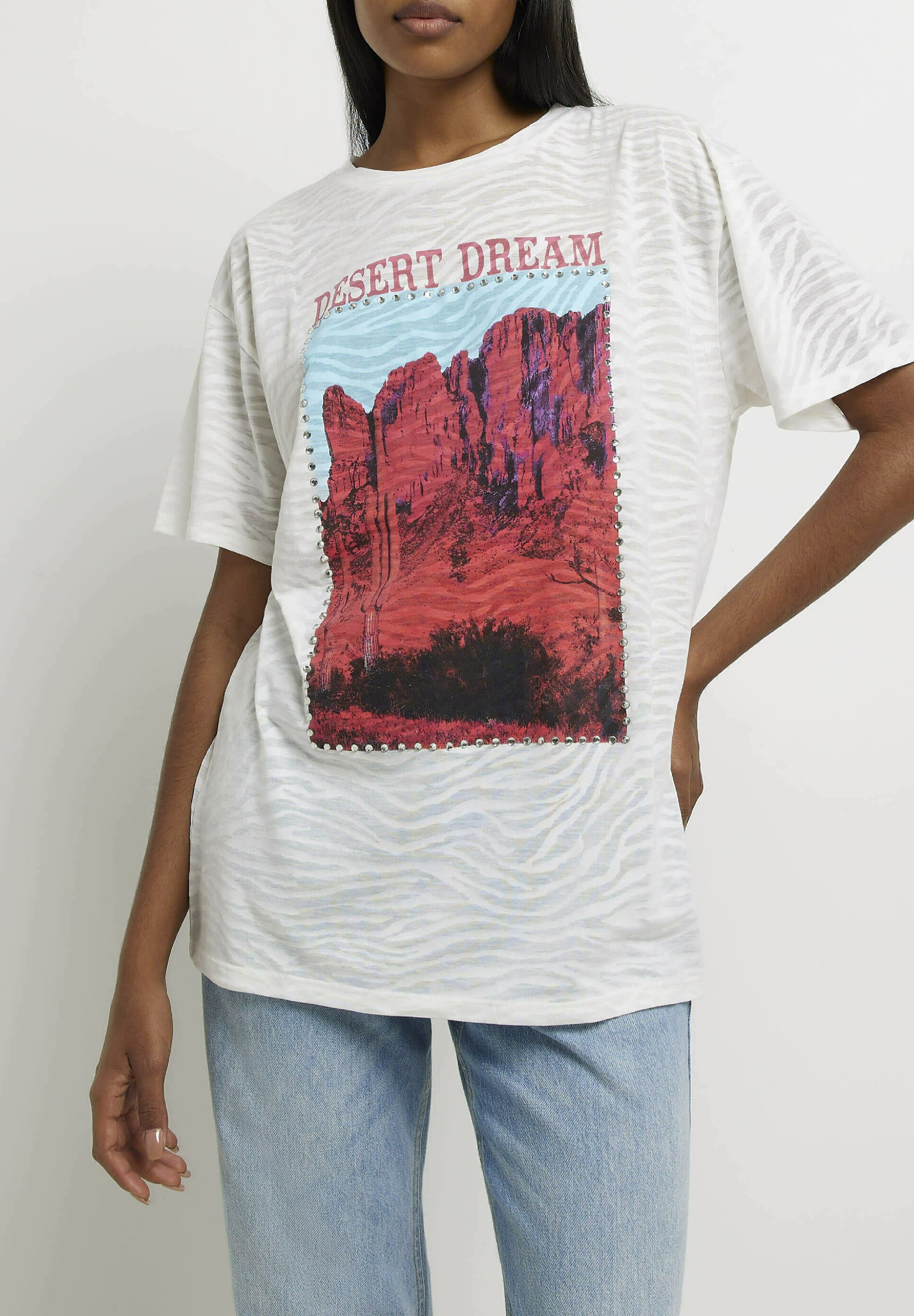 Island Camiseta estampada - white/blanco -