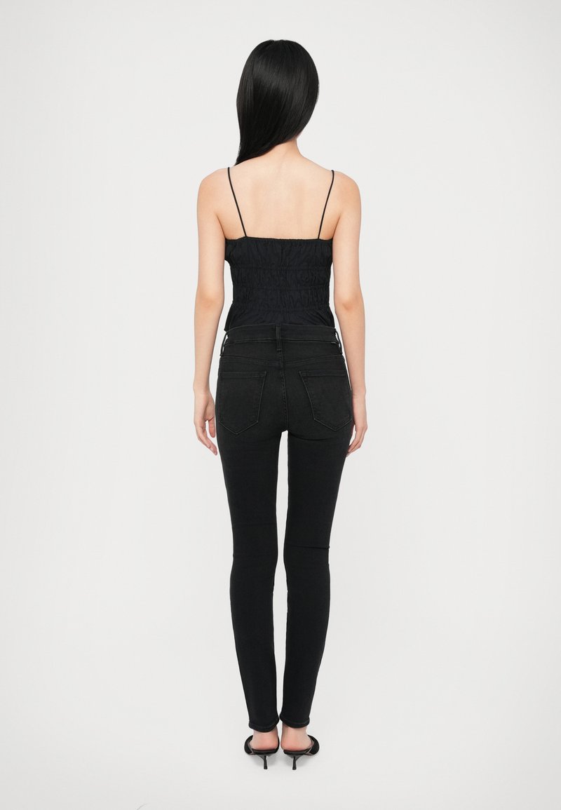 Jean Skinny MOTHER The Looker – Taille Haute Rayé | Taille 25 | Neuf Avec étiquettes