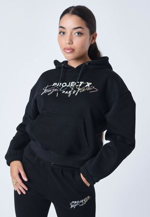 BRODÉ - Sweat à capuche - noir