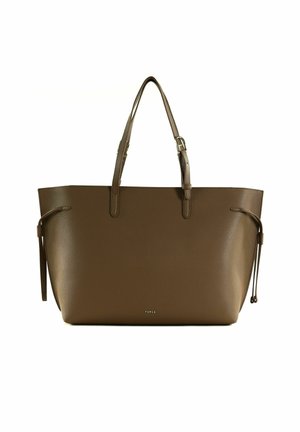 AVA L W/ZIP - Cabas - toffee nero int