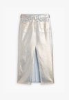ANKLE COLUMN SKIRT - Maksi sijonas - silver-coloured
