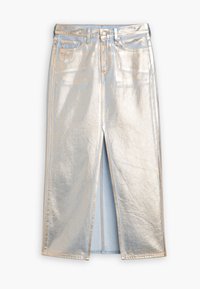 ANKLE COLUMN SKIRT - Maksihame - silver-coloured