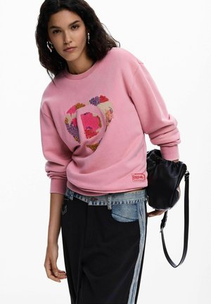 WITH LOGO BEADS - Sportinis megztinis - pink