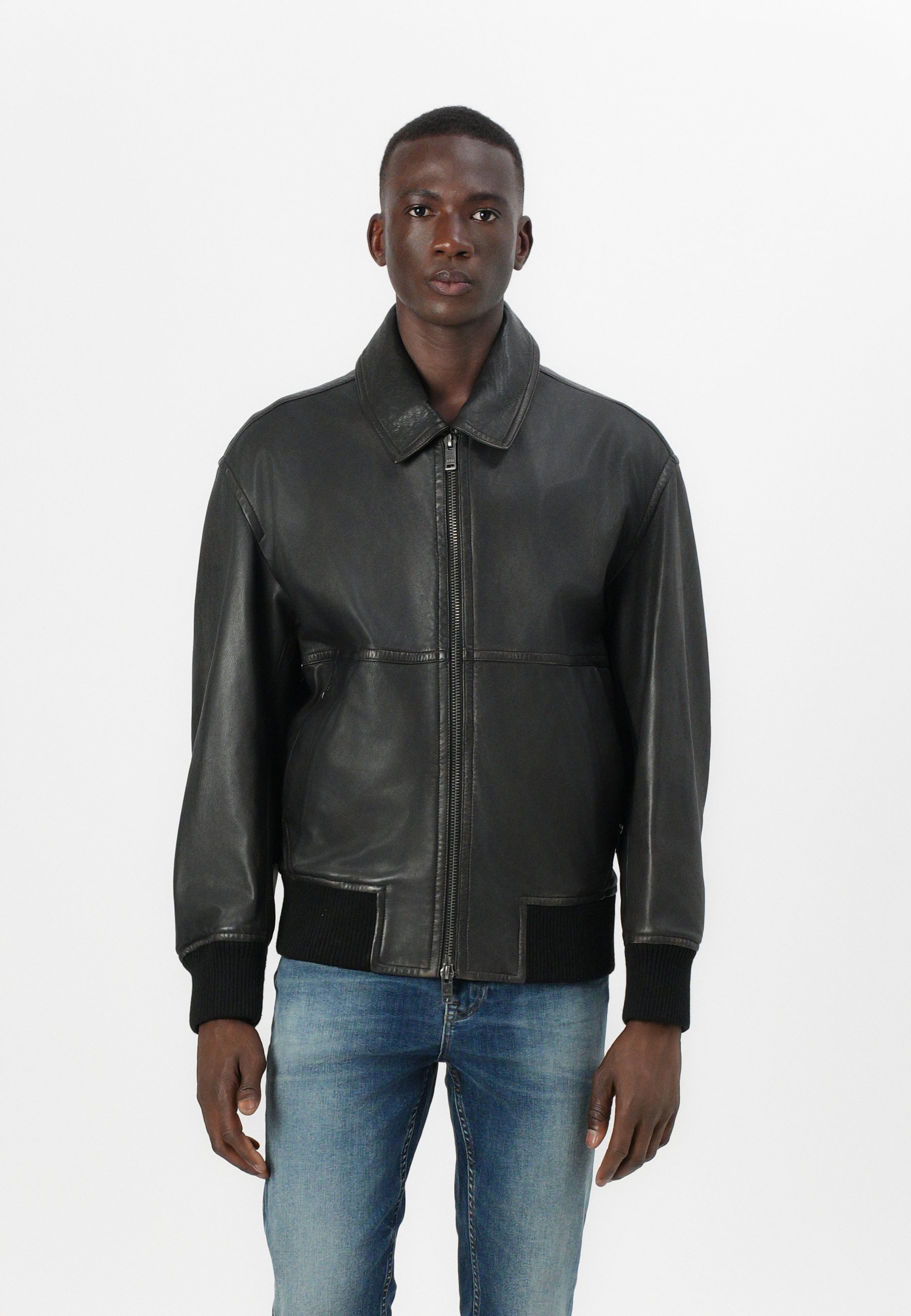 hugo boss homme Vestes en cuir