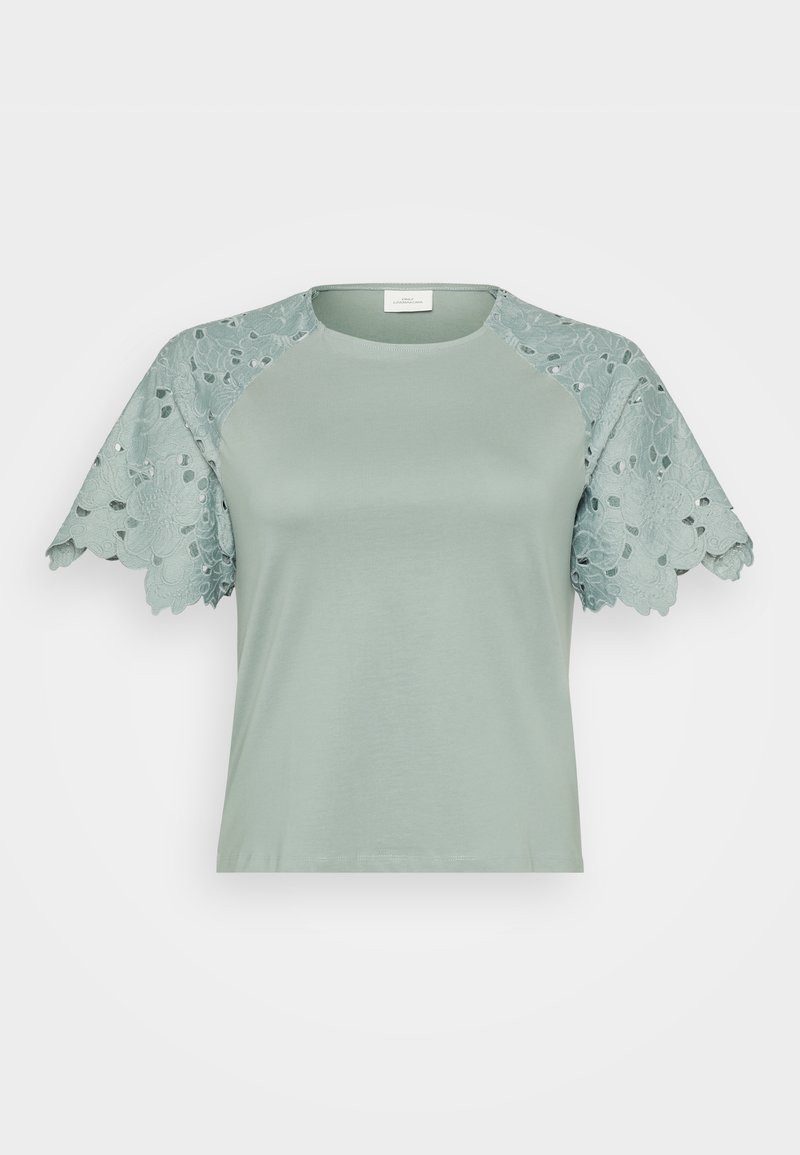 ONLY Carmakoma T-shirt print groen