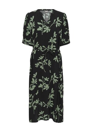 Bon'A Parte, BPRIKKA - Hverdagskjole - black/green bay leaf print