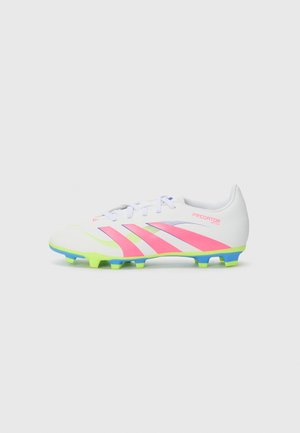 PREDATOR CLUB FIRM/MULTI-GROUND KIDS - Scarpe da calcetto con tacchetti - white/lucid pink/lucid lemon