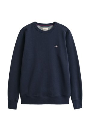 GANT SHIELD C NECK - Sportinis megztinis - evening blue
