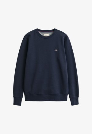 GANT SHIELD C NECK - Sportinis megztinis - evening blue