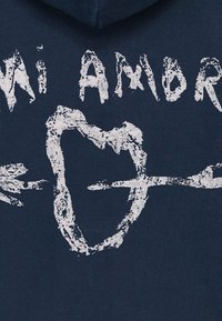 Mira Paris MI AMOR EMBROIDERY UNISEX - Felpa con cappuccio - dark blue/blu scuro - Zalando.it