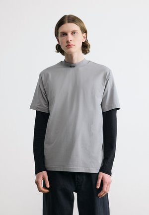 TEE COLLAR - Základné tričko - open grey