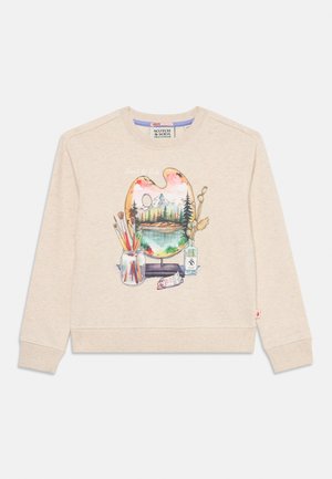 RELAXED-FIT CREWNECK WITH FRONT ARTWORK - Sweatshirt - sand