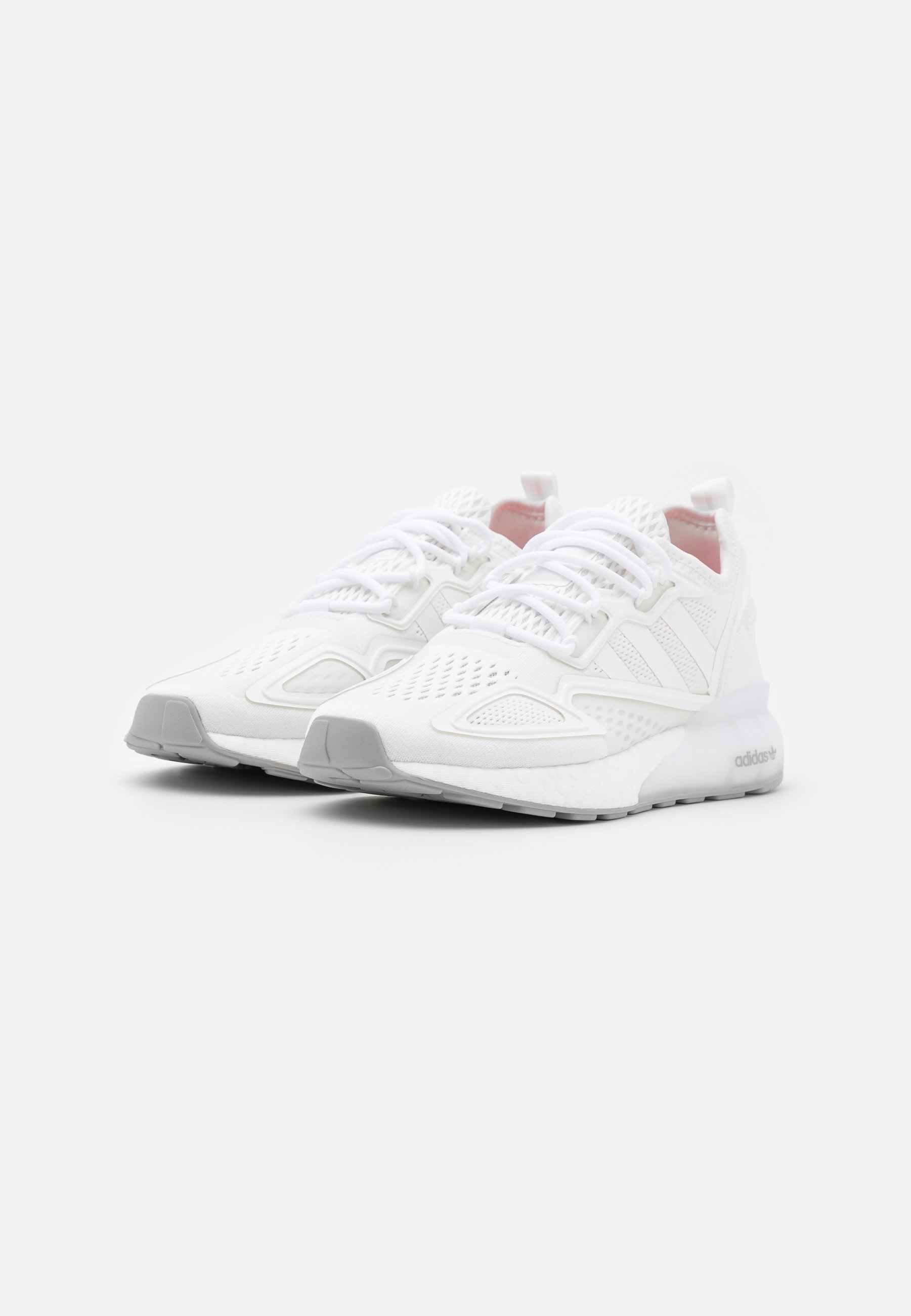 adidas Originals ZX 2K BOOST UNISEX - Trainers - footwear white/grey  two/white - Zalando.co.uk