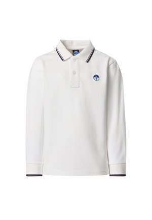 WITH COLLAR LETTERING - Polo - cream