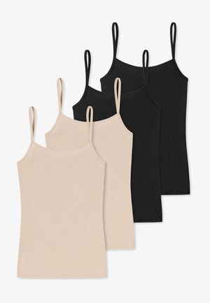 Schiesser 4-PACK ESSENTIALS - Caraco - light brown