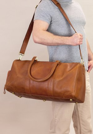 DAVIDE - Weekend bag - dunkelbraun