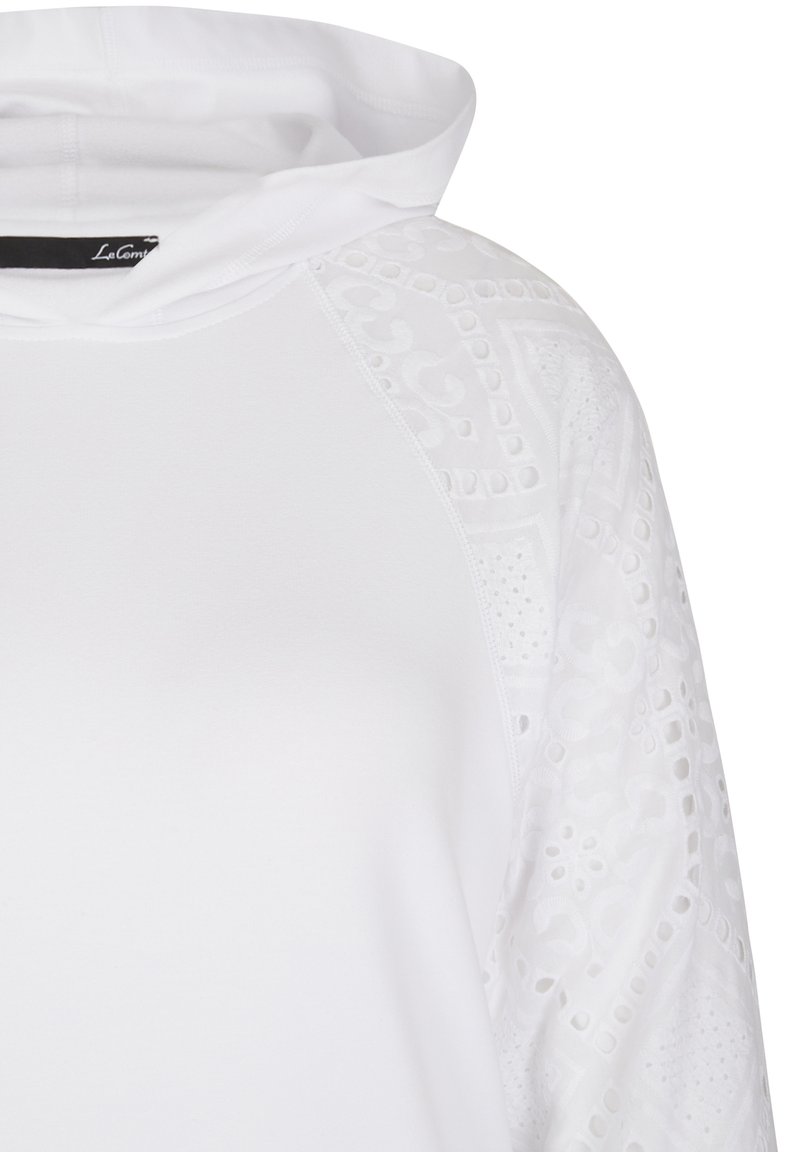 Damen Sweatshirts | LeComte Kapuzenpullover weiß - TE04210 Damen Sweatshirts | LeComte Kapuzenpullover weiß - TE04210