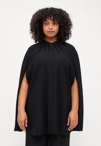 Persona by Marina Rinaldi - PANCIA - Poncho - black Miniatuurafbeelding 1