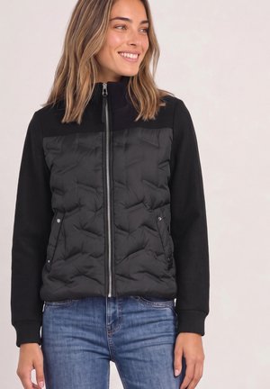 Street One, STRUKTURMIX JACKE MIT GEKLEBTER STEPPUNG - Veste d'hiver - black