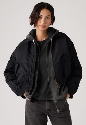 BOWIE CROP - Chaquetas bomber - anthracite night