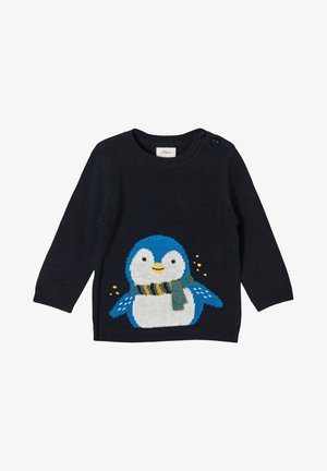 MIT INTARSIEN-MOTIV - Jumper - blue