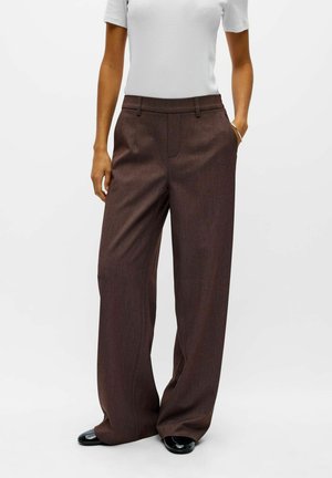 Object, OBJLISA WIDE PANT NOOS - Pantalon classique - chocolate plum