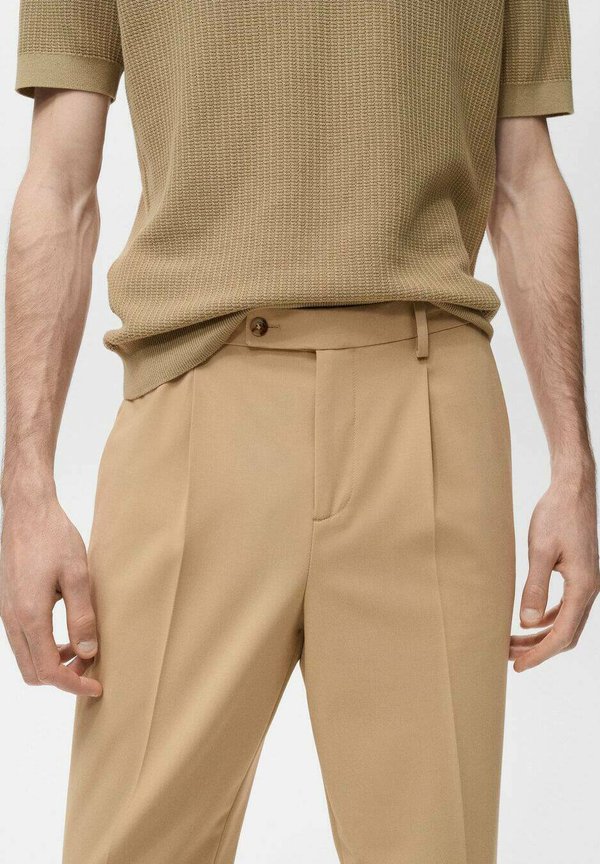 BOSTON REGULAR-FIT SUIT TROUSERS - Trousers - beige3