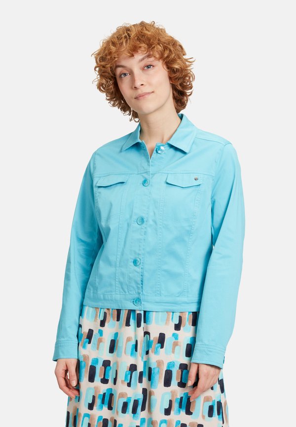 MIT KRAGEN - Jeansjacke