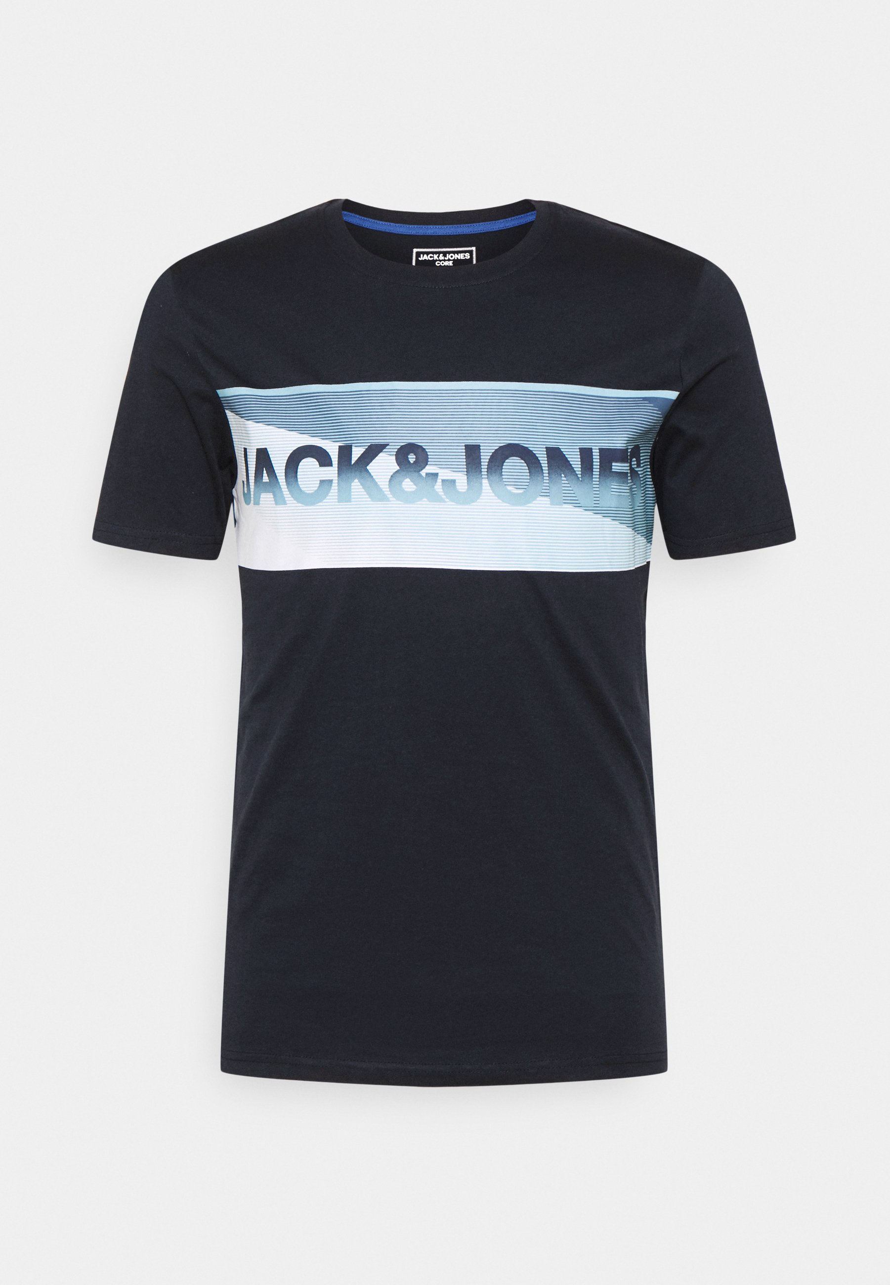 Jack & Jones JCOJENSON TEE CREW NECK - T-shirt imprimé - navy blazer/bleu marine