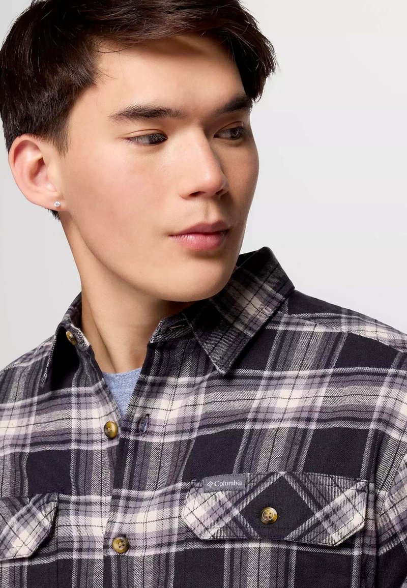 Chemise Columbia Homme – Taille L – Carreaux Bleus, Coton, Manches Longues – Très Bon état