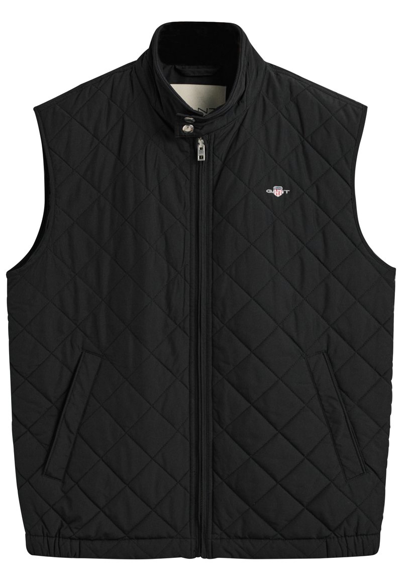 GANT QUILTED WINDCHEATER VEST Waistcoat black Zalando